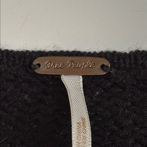 Free People Wool Blend Sweater Waffle Open Knit Crop Pullover Scoop Neck - Picture 7 of 11